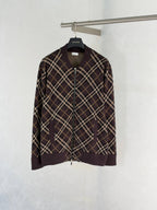 New Plaid Knit Jacket