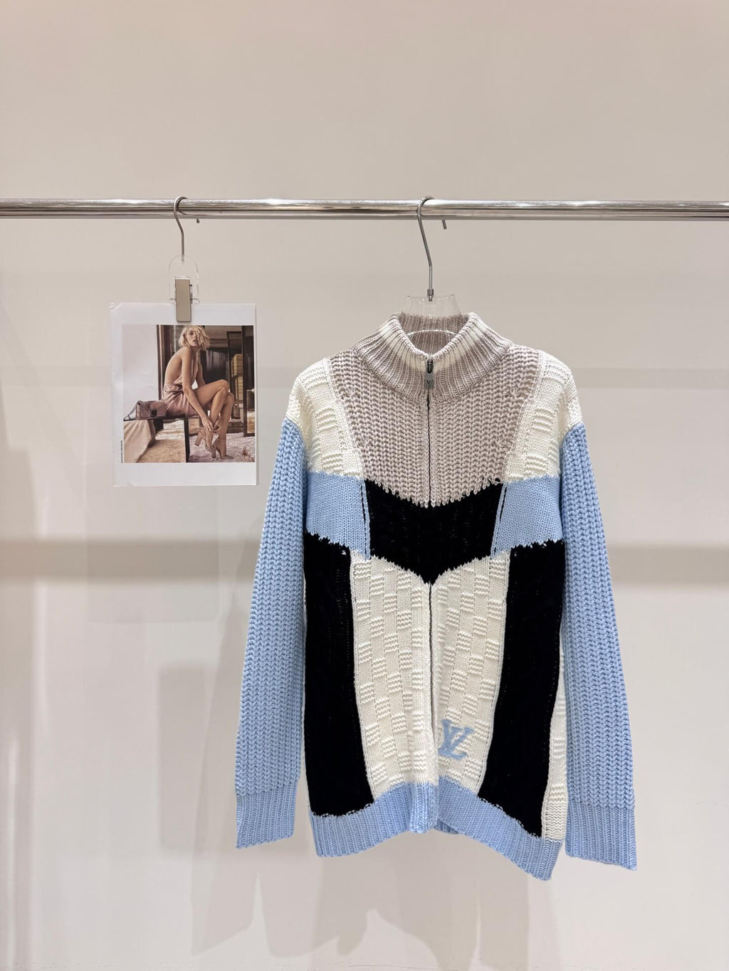 Stand Collar Sweater Jacket