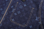 All-Over Print Denim Workwear Jacket