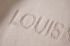 Letter Jacquard Mesh Knit T-Shirt