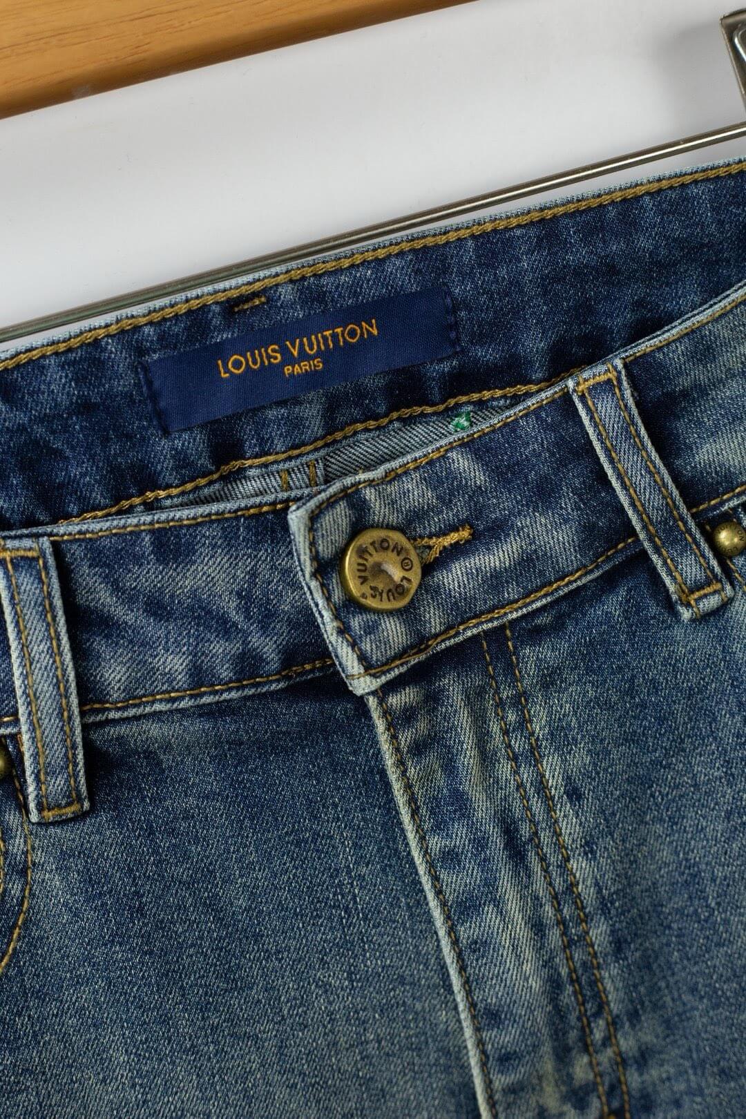 Multi-Color Letter Jeans