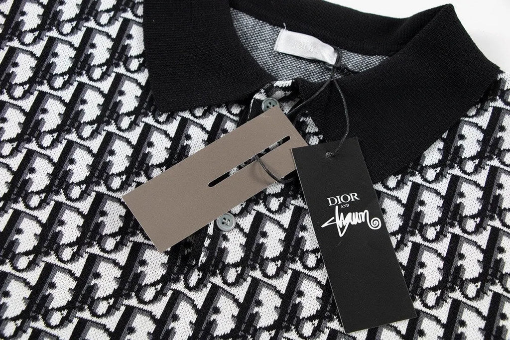 All-Over Jacquard Polo Shirt