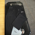 Letter Embroidery Straight Sweat Pants
