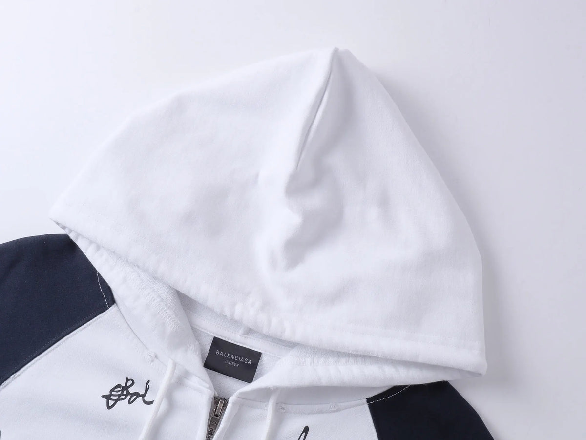 Raglan Sleeve Color-Block Signature Jacket