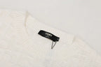 Tone‑on‑Tone Jacquard Sweater