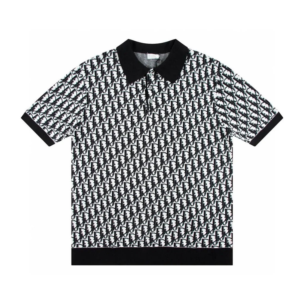 All-Over Jacquard Polo Shirt