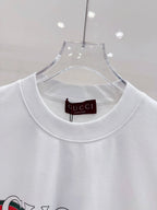Retro Stripe Bar Letter Print T-Shirt