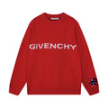 Cartoon Embroidery Red Sweater