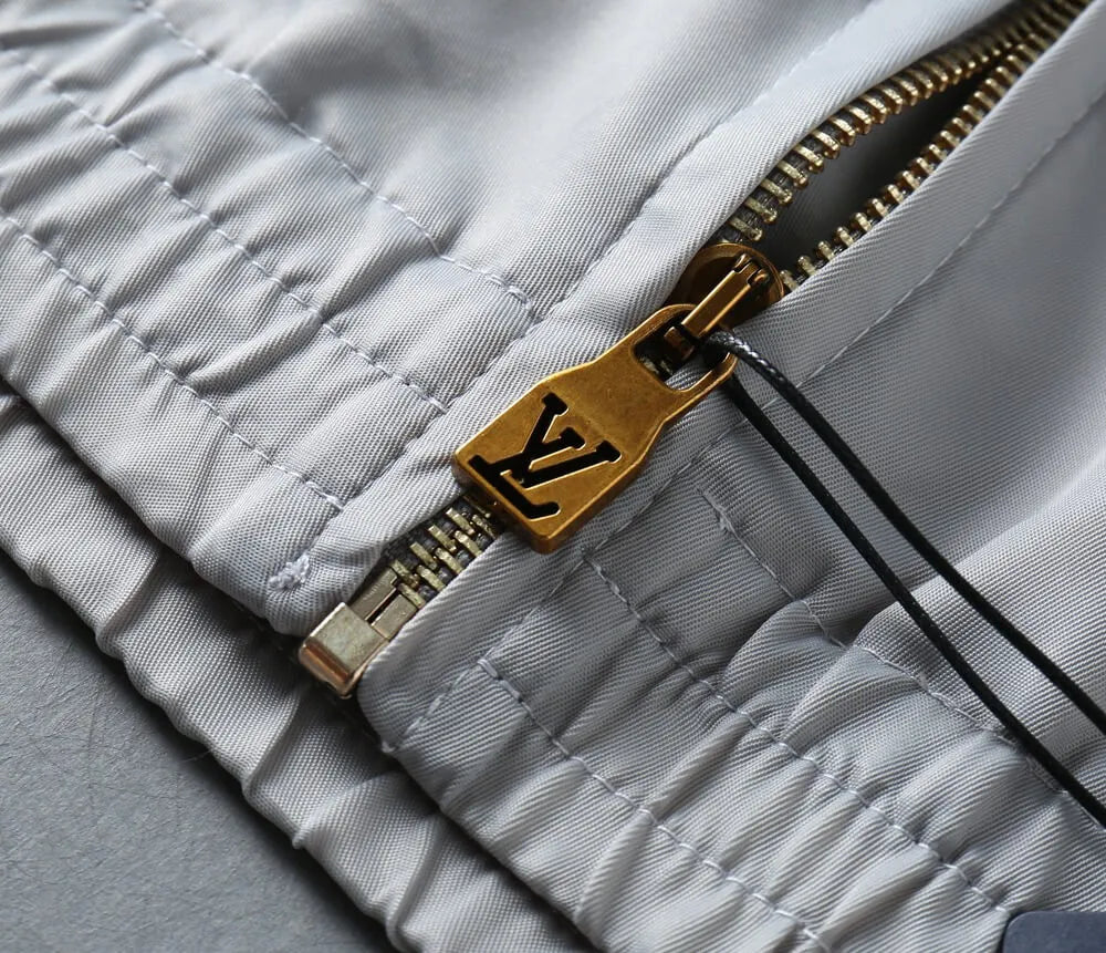 Spliced Print Casual Zip‑Up Jacket