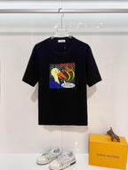 Space Duck Cartoon Oversized T‑shirt