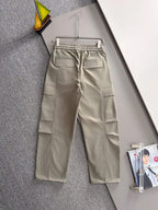 Badge Embroidery Multi-Pocket Cargo Pants