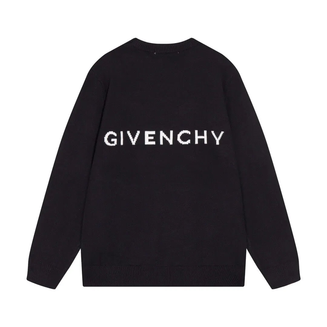 Minimal Square Logo Knit Sweater