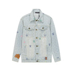 Colorful Embroidered Denim Jacket