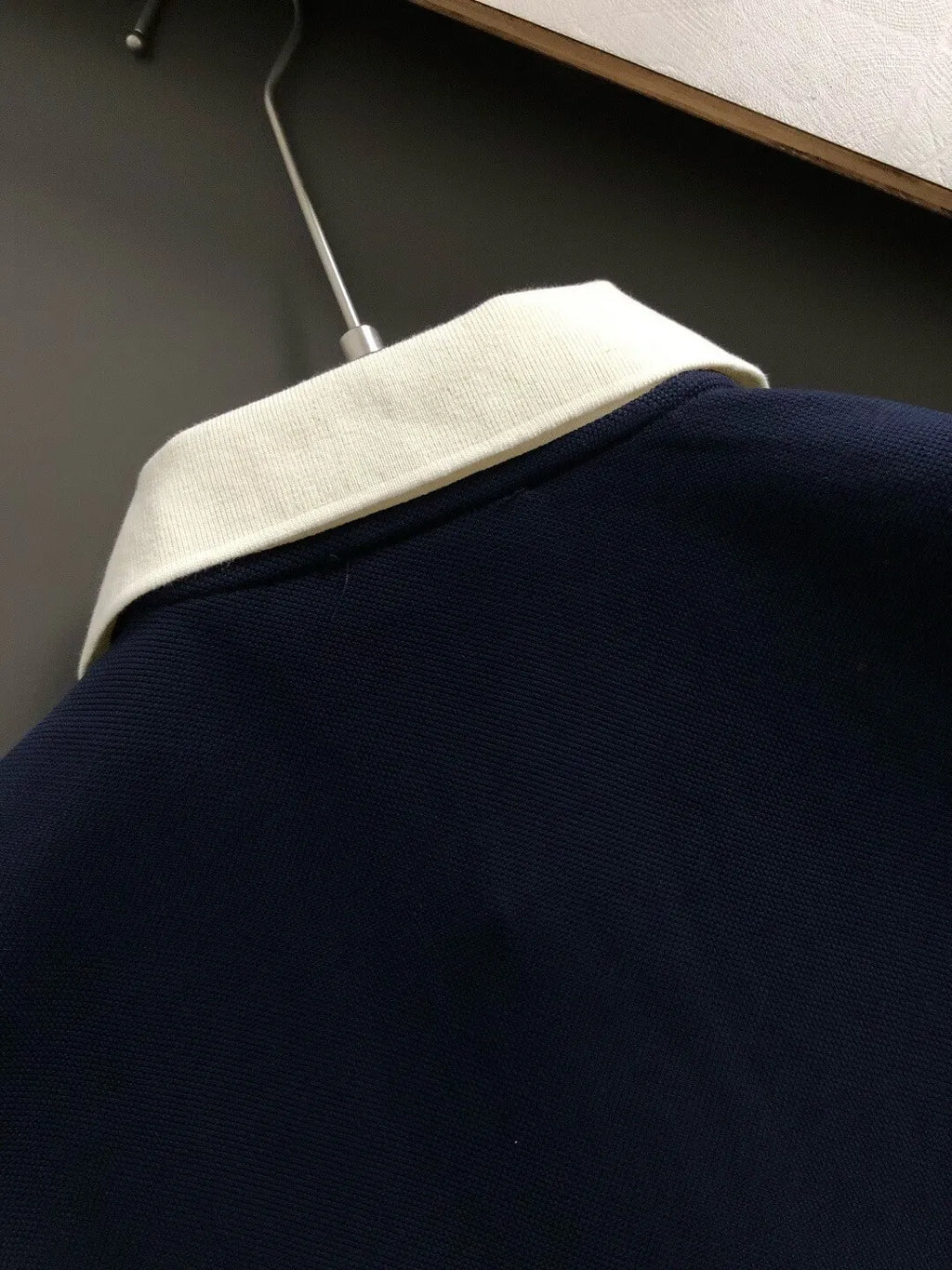 Pattern Embroidered Polo Shirt