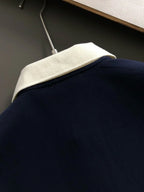 Pattern Embroidered Polo Shirt