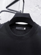 Layered Logo Fashion Crew Neck T‑Shirt