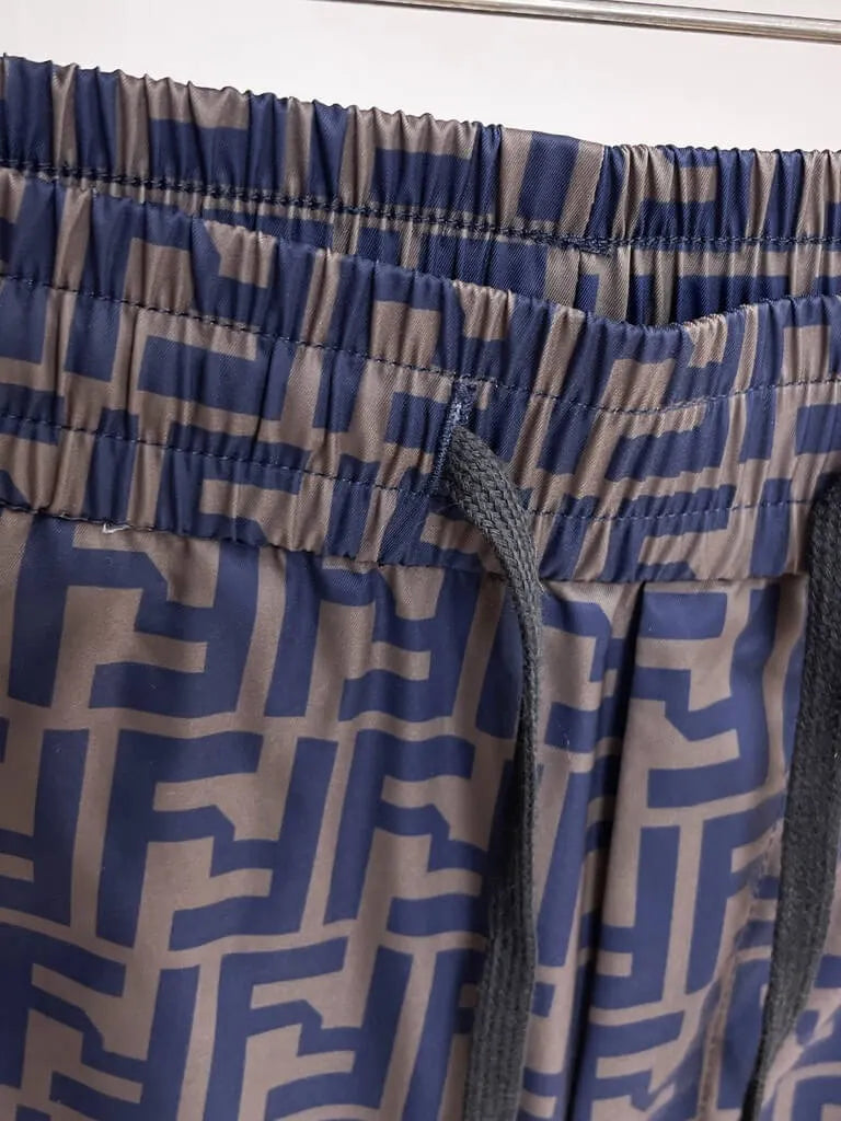 Full FF Monogram Printed Casual Shorts