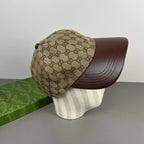Classic Brown All-Over Print Baseball Cap