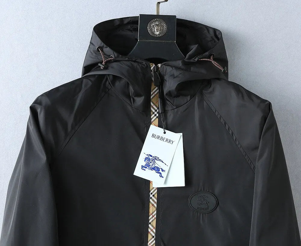 Horse Emblem Casual Hooded Jacket