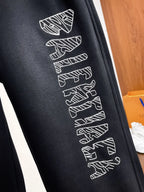 Vertical Graffiti Letter Printed Pants