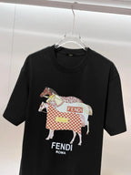 Creative Equestrian Print T-shirt
