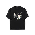 Cosmic Planet Cartoon Print T-Shirt
