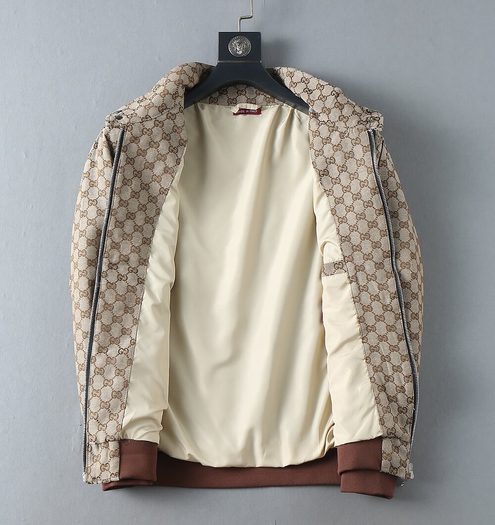 Jacquard Pattern Casual Bomber Jacket