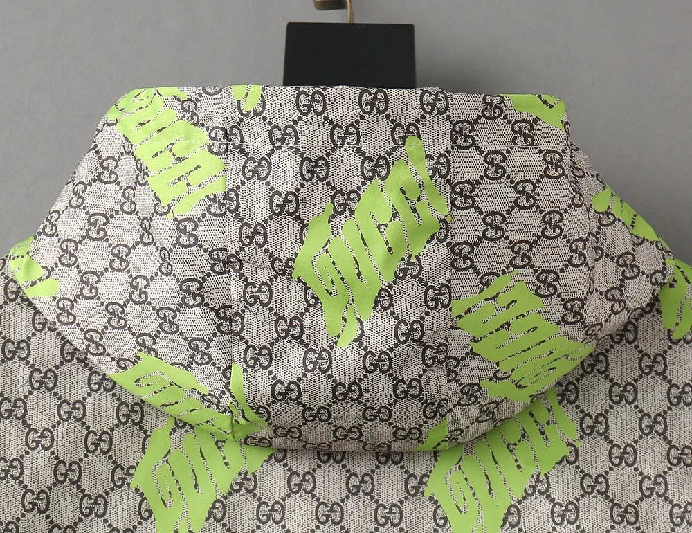 All‑Over Monogram Graffiti Hooded Jacket