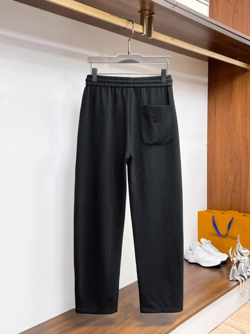 Circular   Patch Loose Straight‑leg sweatpants