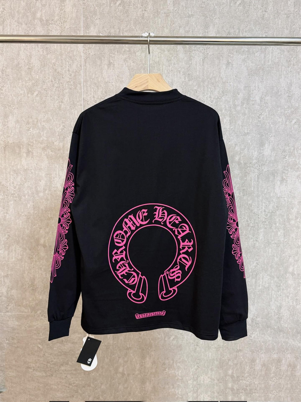 Pink Circle Print Sweatshirt