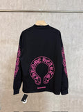 Pink Circle Print Sweatshirt