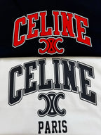 Vintage Letter Triomphe Print T‑Shirt