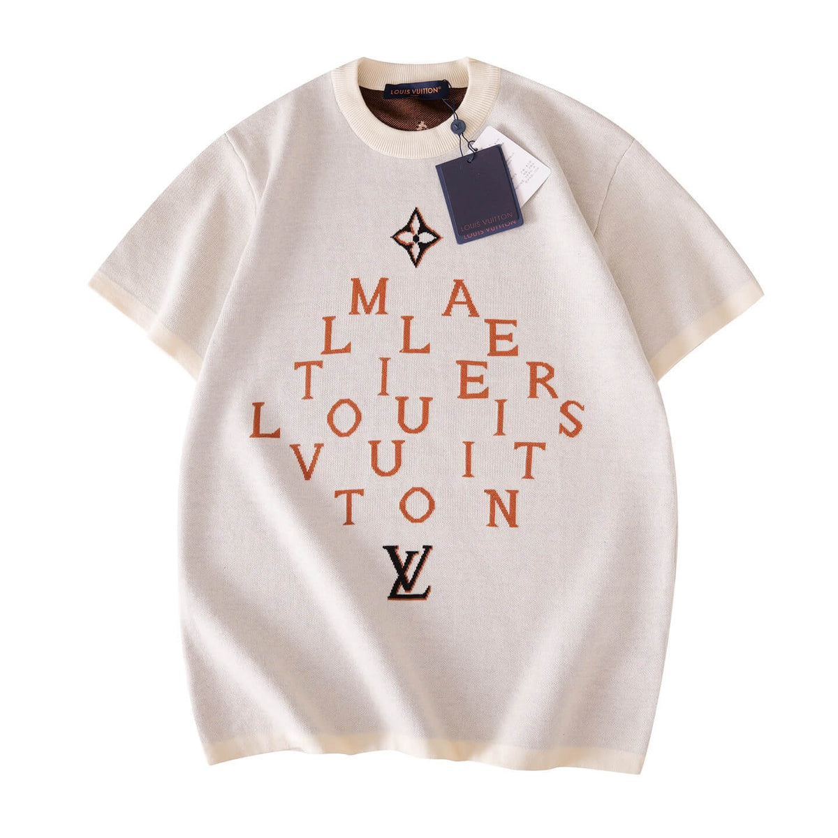 Jacquard Knit T-Shirt