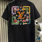 Bright Floral Cartoon T-shirt