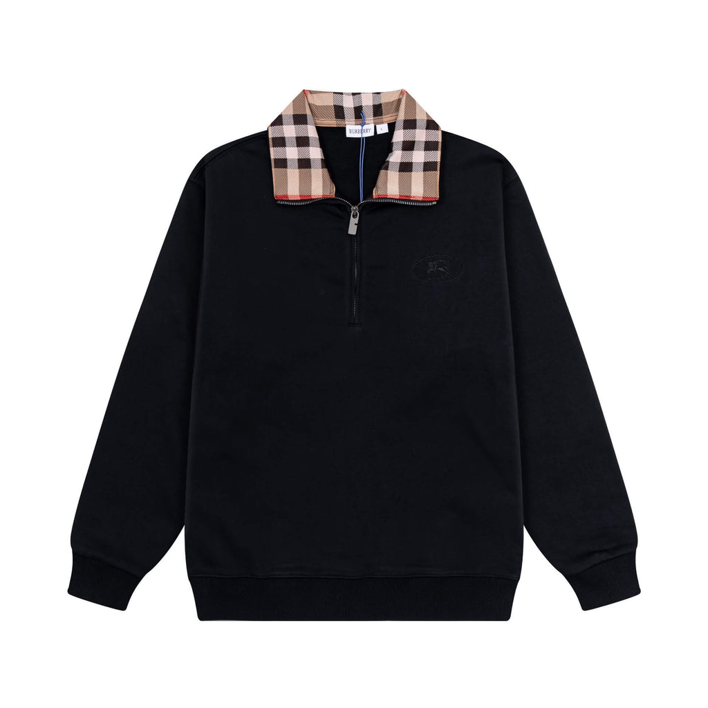 Classic Striped Collar Sweatshirt