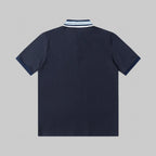 Letter‑Embroidered Polo Shirt