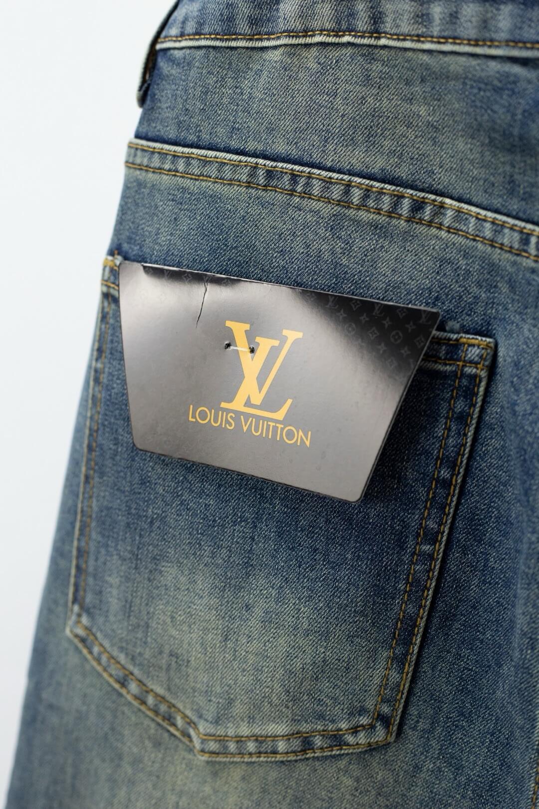 Peace Sign Embroidery Jeans