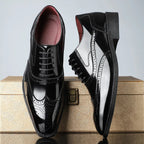 Thick‑Sole Brown Lace‑Up Business Shoe