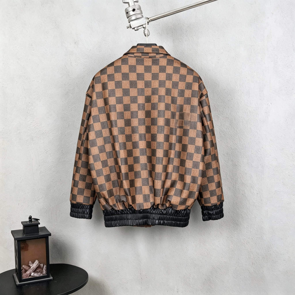 Runway‑Style Plaid Jacket