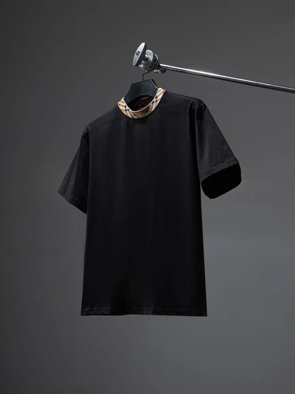 New Arrival Plaid Collar T-Shirt
