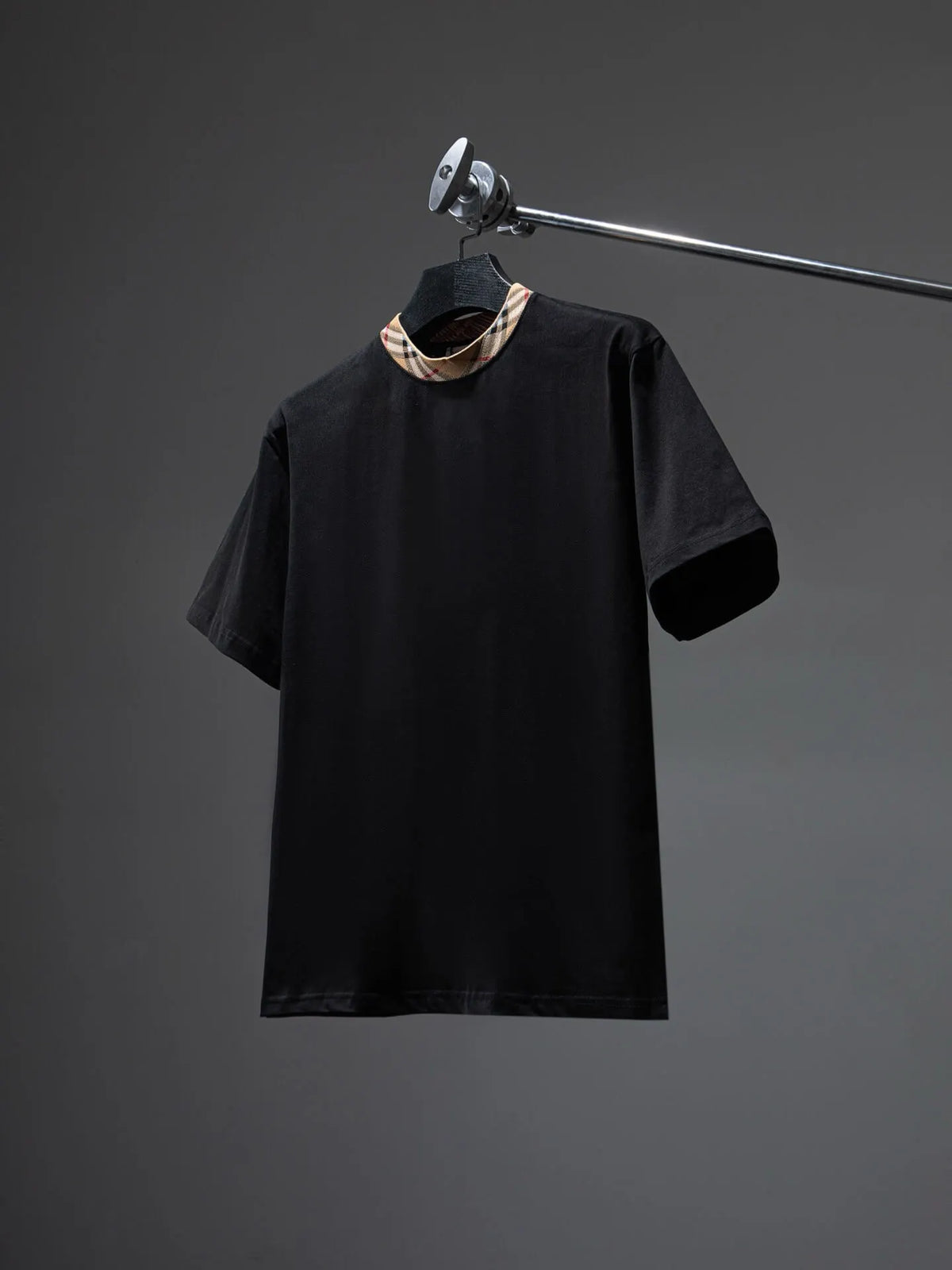 New Arrival Plaid Collar T-Shirt