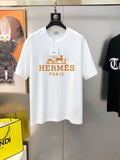 Orange Pattern Print T-Shirt