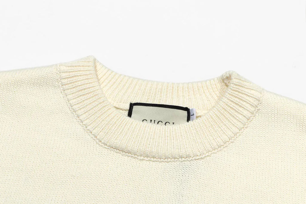 Stripe Sleeve Crew Sweater
