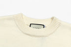 Stripe Sleeve Crew Sweater