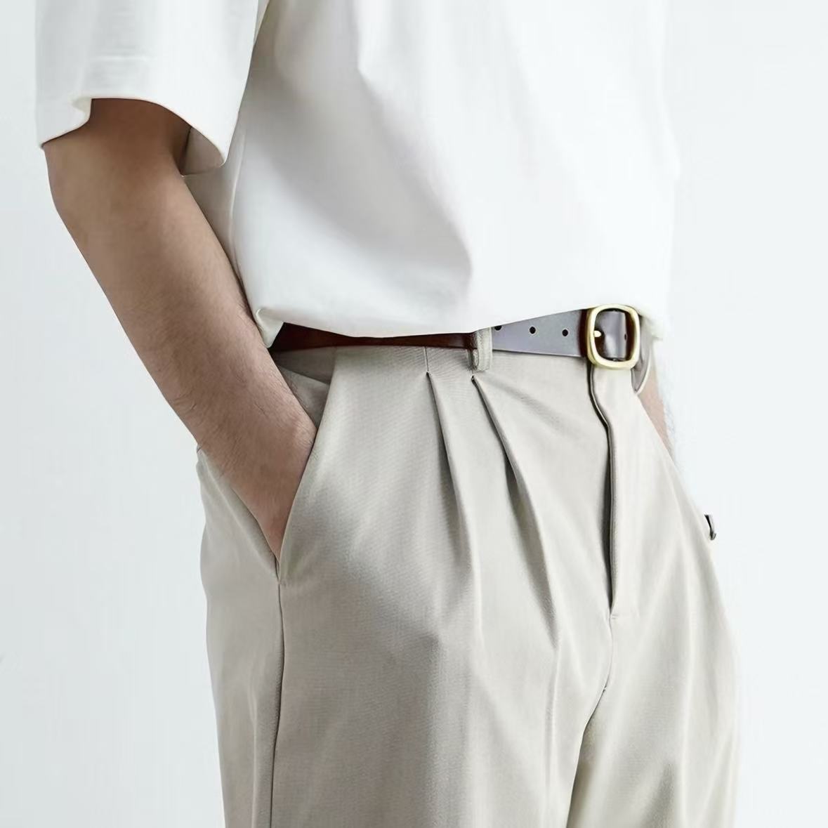 Classic Solid Leather Belt
