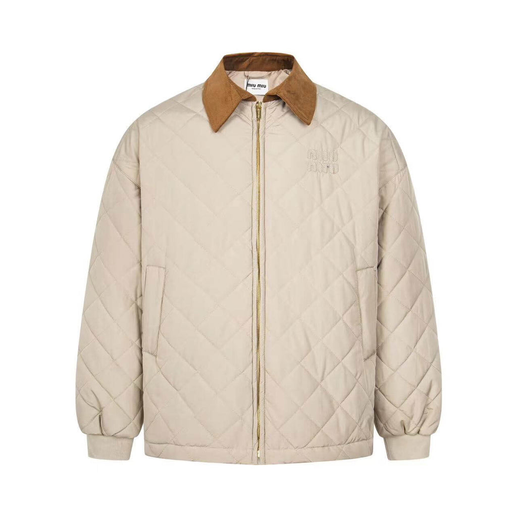 Diamond Quilted Padded Jacket