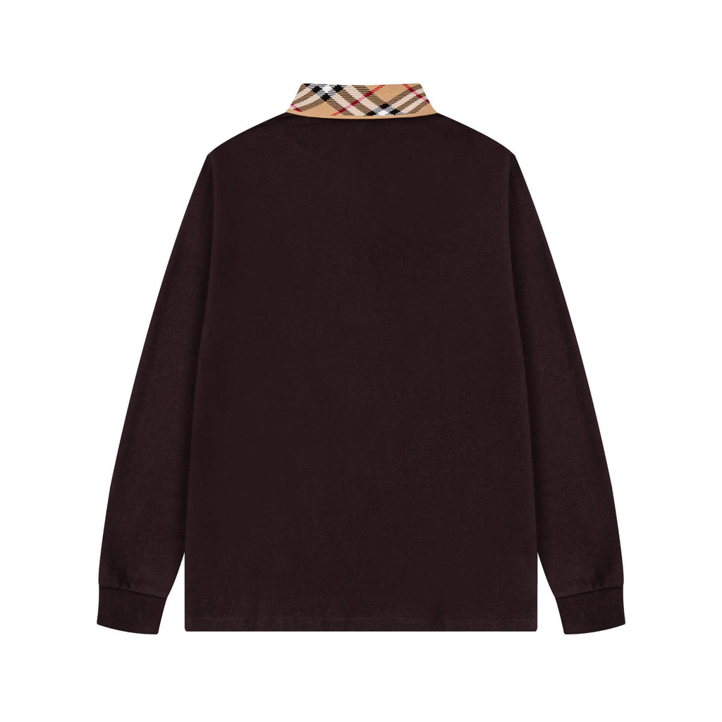 Striped Collar Sweatshirt
