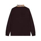 Striped Collar Sweatshirt
