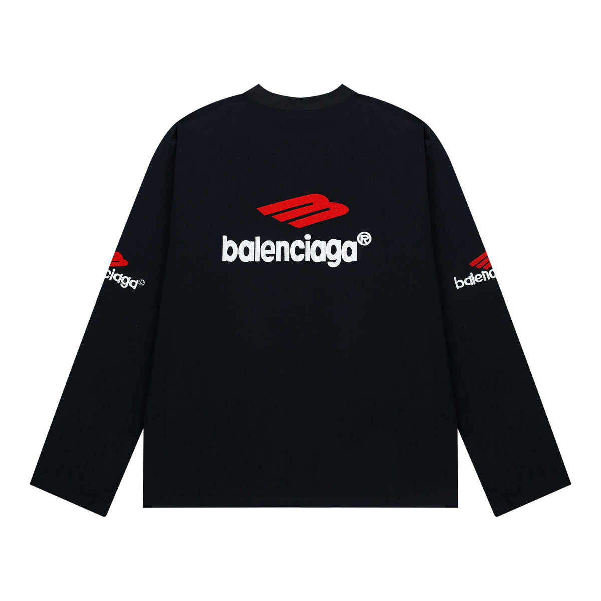 Both Sleeve Embroidery Sweatshirt