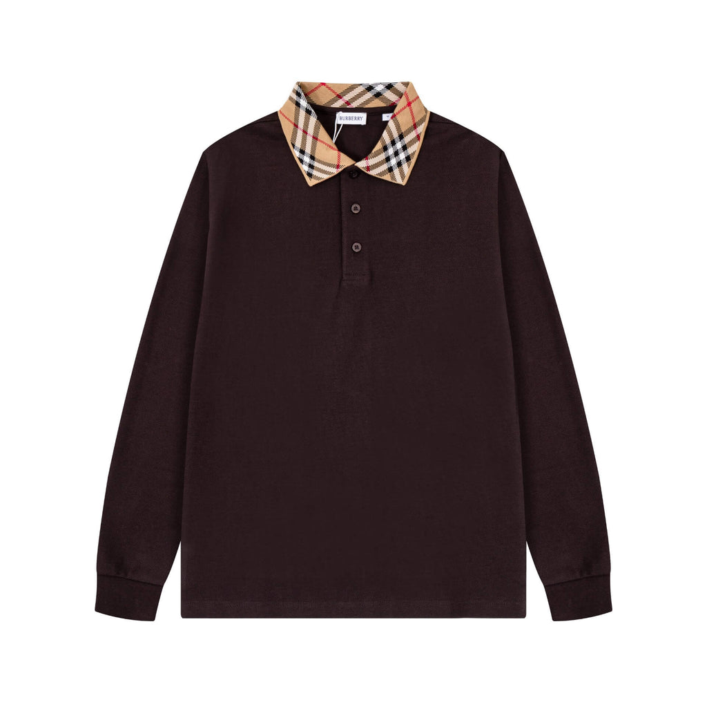 Striped Collar Sweatshirt